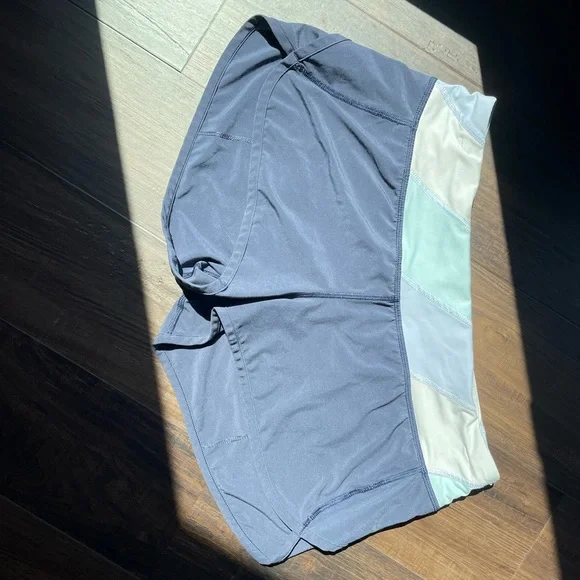 Lululemon navy blue running shorts. - Picture 2 of 2